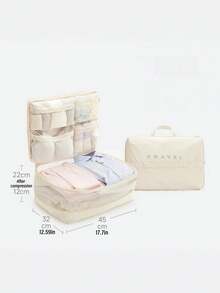 1Set Assorted Size Breathable Mesh Compression Packing Cubes Lightweight Air Vent Travel Laundry Bags Suitcase Organizer For Clothes Underwear Socks Gift For Travelers Summer Vacation Travel Essentials Must Haves - Multicolor - View 7