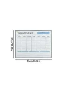 Reusable Monthly & Weekly Planner, Magnetic Calendar Sticker, Whiteboard Flexible Magnet Memo Pad, Message Board & Fridge Magnet - multicolor - View 5