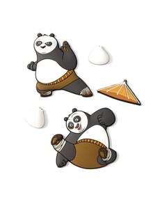 SHEIN Kung Fu Panda 5 Creative Fridge Stickers For Fridge Decorations, Suitable For Kitchen And Office Whiteboards - Kung Fu Panda - View 3