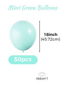 MINKOJA 5/10/12/18 Inch Multi-Color Latex Helium Round Balloons, Great For Birthday Wedding Anniversary Bridal Shower Graduation Gender Reveal Baptism New Year Holiday Party Decorations - Mint Green - View 46