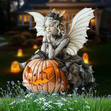 1 Buah Set Papan Berdiri Akrilik 2D 30 cm Motif Penyihir Biola Bunga untuk Dekorasi Taman Halloween Rumah Pesta Festival Musim Gugur Dekorasi Seram - Beraneka warna - View 5