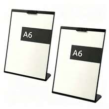 1pc L-Shaped Display Stands - Durable Plastic,A4/A5/A6 Size For Menus, Posters & Photos - PerfectFor Coffee Shops, Weddings, Supermarkets - multicolor - View 15