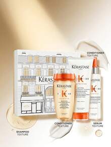 Kérastase Nutritive Nourishing Hair Care Gift Set – Hair Care Set, Nourishing, For Dry Hair, Floral And Citrus Notes, Plant-Based Proteins, Suitable For Daily Hair Routine - Clear - View 4