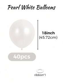 MINKOJA 5/10/12/18 Inch Multi-Color Latex Helium Round Balloons, Great For Birthday Wedding Anniversary Bridal Shower Graduation Gender Reveal Baptism New Year Holiday Party Decorations - pearlescent white - View 13