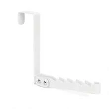 Hook Hanger Behind The Door, Foldable Storage Rack Behind The Door, Space-Saving Hanging Storage Hanger, Suitable For Bedroom And Bathroom Clothes, Coats, Towels (White/Black) - multicolor - View 7