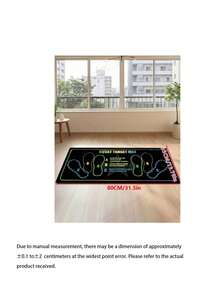 Non-Slip Squat Training Mat, Improves Exercise Efficiency And Safety, Non-Slip And Wear-Resistant, Soft And Elastic, Easy To Clean And Store, Suitable For Gym Workouts And Home Exercise, Indoor/Outdoor Activities, Suitable For Yoga - Multicolor - View 11