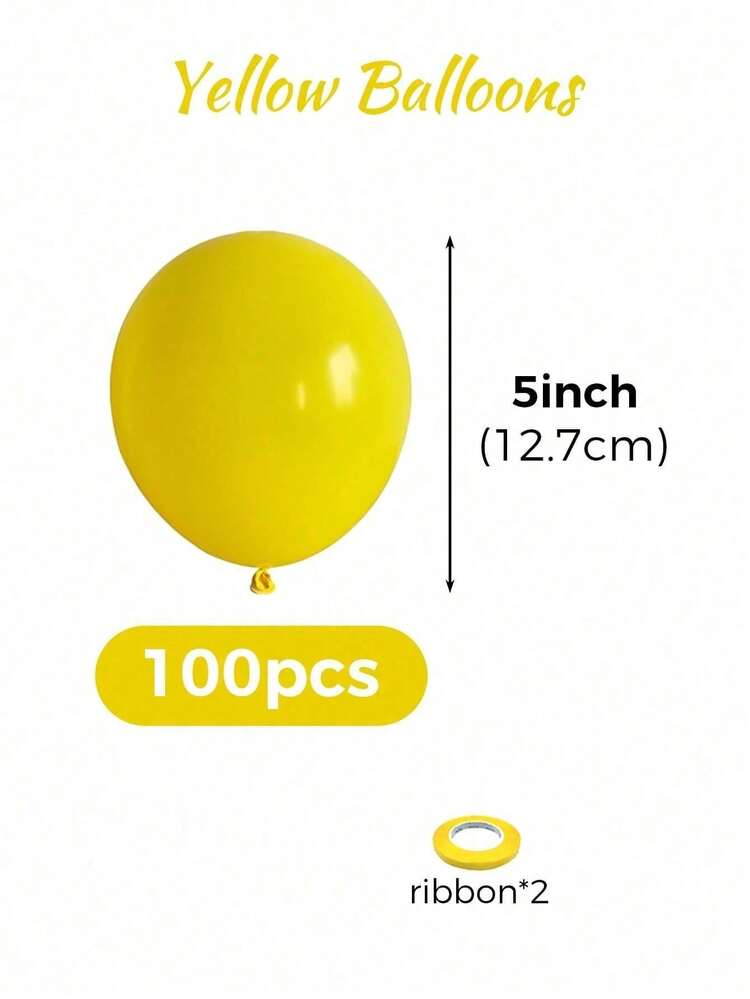 MINKOJA Bóng bay helium tròn bằng cao su nhiều màu kích thước 5/10/12/18 inch, trang trí tiệc sinh nhật, đám cưới, kỷ niệm, tiệc cô dâu, lễ tốt nghiệp, tiệc tiết lộ giới tính, lễ rửa tội, năm mới và ngày lễ - Màu vàng - Xem 24