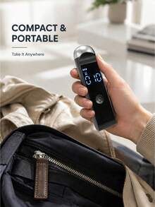 Teckwe 1pc Portable Digital Alcohol Detector, Handheld Alcohol Tester, Equipped With A Clear Display, 200mAh Battery, Easy To Operate, Suitable For Home, Outdoor, Travel, Parties, Driving And Daily Use, Personal Electronic Accessory - Multicolor - View 3