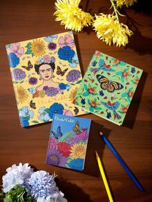 Frida Kahlo X SHEIN مجموعة كتب خطوط السيارات - ثلاثة كتب - frida - مشاهدة 1