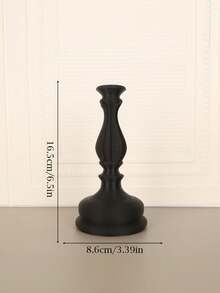 1PC Standard Size Vintage Ornate Candle Holder Vase With Dual Function For Flower Display And Candle Placement Elegant Decorative Centerpiece Tabletop Ornament For Living Room Home Office Desktop Essential - A - View 2