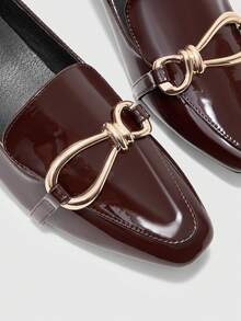 CUCCOO BIZCHIC Ladies Buckle Is Suitable For Daily Wear And Casual Commuting Square Toe High-Heeled Shoes. - Coffee - View 8