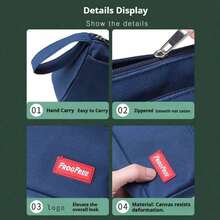 1pc High Cost-Performance Solid Color Pencil Case, Niche Black Anti-Fouling Pencil Box, Large Capacity Student Stationery Storage Bag, Back To School Stationery Storage Bag, School Supplies. - Multicolor - View 5