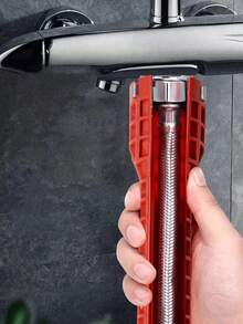 1pc Heavy Duty 5-In-1 Radiator Hose Clamp Wrench - Heavy Duty Plastic Construction, One-Piece Design With Pentagonal Socket And Pentagonal Socket Head - default - View 8