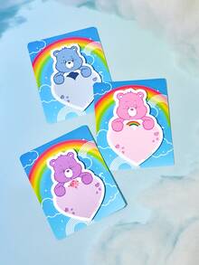 SHEIN X Care Bears Buku Catatan, Buku Catatan Lucu, Penanda Halaman untuk Menulis Memo, Perlengkapan Kantor dan Sekolah, Hadiah Kreatif - Satu-Ukuran - View 1