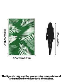 Karpet Luar Ruangan Tahan Air Ukuran 5ft x 8ft, Karpet Dalam dan Luar Ruangan dari Jerami Plastik yang Dapat Dibalik untuk RV, Teras, Dek, Halaman Belakang, dan Camper - warna-warni - View 2