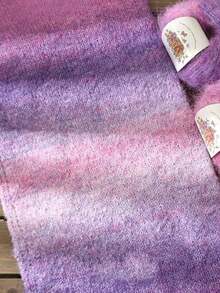 Silk Mohair Craft Yarn Fine Weight Colorful For Hand Knitting Fashion Accessories DIY Projects - multicolor - View 5