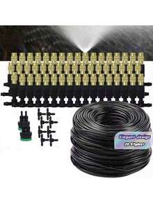 Drip Irrigation System, Drip Irrigation Kit, Automatic Garden Watering System, Suitable For Greenhouse, Yard, Lawn, And Plants - Multicolor - View 1