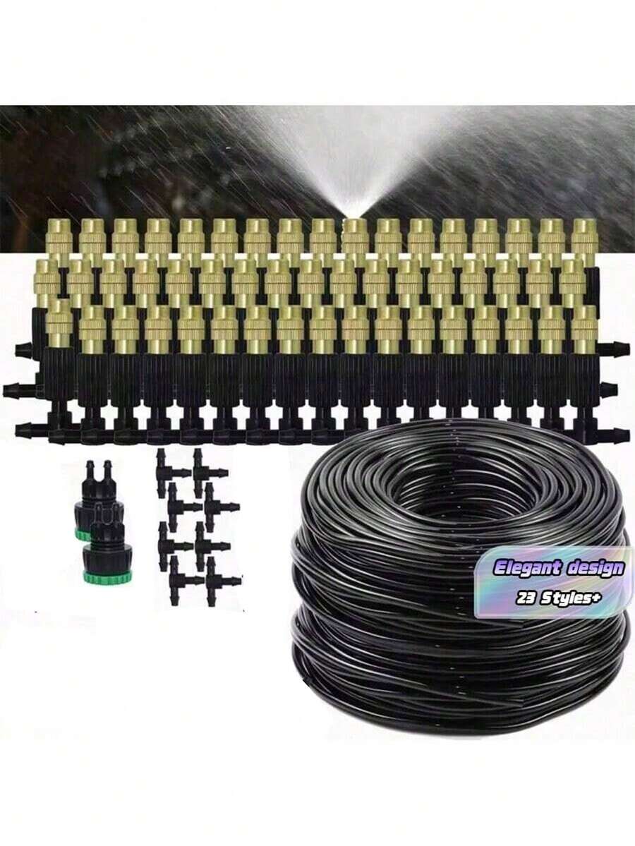 Drip Irrigation System, Drip Irrigation Kit, Automatic Garden Watering System, Suitable For Greenhouse, Yard, Lawn, And Plants - Multicolor - View 1