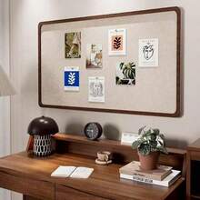 1pc 40*50cm Dark Camel Felt Pin Board, Vintage Felt Wall Decor Board, Photo Display Wall Home Decor Back To School Room Decor School Supplies - 40*50 - View 4