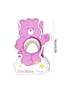 SHEIN X Care Bears 50 Lembar Kertas Tempel Perekat Ganda 80g untuk Catatan, Jurnal, Pengingat, dan Dekorasi - 9.2*15 - View 3