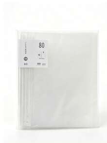 1pc A4 Size Transparent Sleeve Document Organizer With Large Capacity For Papers And Suitable For Students Or Office Use, Package Will Be Randomly Sent,Back To School Essentials,Creative Gift For Thanksgiving, Christmas, Birthday Halloween Decoration - White - View 7