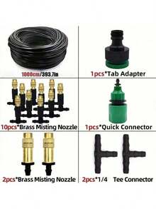 Drip Irrigation System, Drip Irrigation Kit, Automatic Garden Watering System, Suitable For Greenhouse, Yard, Lawn, And Plants - Multicolor - View 17