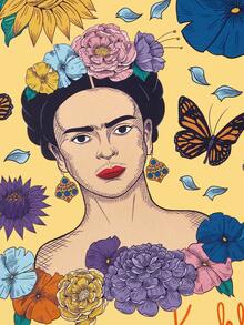 Frida Kahlo X SHEIN مجموعة كتب خطوط السيارات - ثلاثة كتب - frida - مشاهدة 9