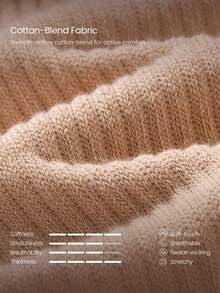 GLOWMODE Make A Move Grip Scrunch Crew Socks - Coffee Brown - View 3