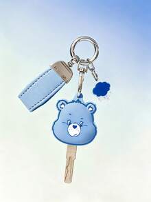 SHEIN X Care Bears Love Bear PVC Key Cover - Blue - View 1