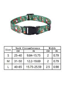 PETSIN 1PC Christmas Pet Collar, Festive Holiday Decor Accessory For Dogs - Multicolor - View 6
