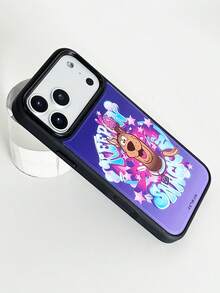 ShellaStory SCOOBY-DOO X SHEIN 時尚高端印花圖案手機保護殼設計，完美兼容 ，可愛時尚且精緻 - 彩色 - 查看 10