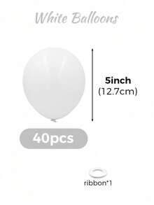 MINKOJA 5/10/12/18 Inch Multi-Color Latex Helium Round Balloons, Great For Birthday Wedding Anniversary Bridal Shower Graduation Gender Reveal Baptism New Year Holiday Party Decorations - White - View 19
