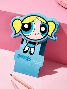 THE POWERPUFF GIRLS X SHEIN 50 80g Double Adhesive Sticky Notes For Records, Journals, Reminders And Decorations - Bubbles - View 1