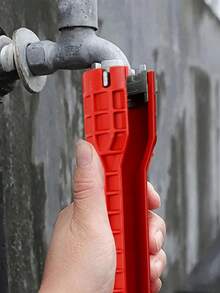 1pc Heavy Duty 5-In-1 Radiator Hose Clamp Wrench - Heavy Duty Plastic Construction, One-Piece Design With Pentagonal Socket And Pentagonal Socket Head - default - View 4