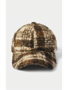 Noxbound Maillard Plush Baseball Cap Women's Autumn And Winter Lamb Wool Warm Cap Retro Face Small Versatile Hat - Brown - View 4