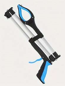 1‑Piece Foldable, Multi‑Functional, Lightweight And Durable Pick‑Up Grabber For Home And Outdoor Use, Trash Tongs For Sanitation Work - blue - View 4