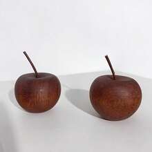 2/4-Piece Apple Shape Aroma Diffuser - Natural Wood Grain Apple Aromatherapy Diffuser For Home, Car And Hotel Decor. Wood Apple Air Freshener For Christmas And Halloween Decor. - diffuser - View 12