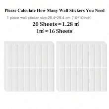 4/10/20Pcs Self‑Adhesive Peel And Stick Tile Stickers, Waterproof Heat‑Resistant Kitchen Backsplash Tiles, Non‑Slip Bathroom Wall Decals, Easy‑Install Removable Wall Decor For Home Renovation, Laundry Room, RV Interior, House &Festival DIY Decoration - View 26