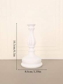 1PC Standard Size Vintage Ornate Candle Holder Vase With Dual Function For Flower Display And Candle Placement Elegant Decorative Centerpiece Tabletop Ornament For Living Room Home Office Desktop Essential - A - View 3