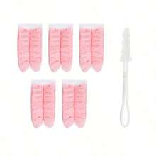 1pc Multifunctional 360 Double-Sided Static Dusting Feather Duster, Retractable Cleaning Tool - Pink - View 16