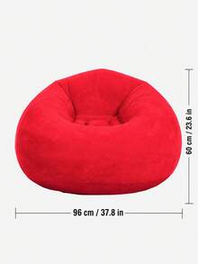 1 Buah Kursi Sofa Tiup, Kursi Santai Tiup Portabel Lipat dengan Sandaran, Kursi Bergaya Bean Bag Lembut untuk Ruang Tamu, Kamar Tidur, Balkon, Asrama, dan Berkemah di Luar Ruangan - MultiWarna - View 8