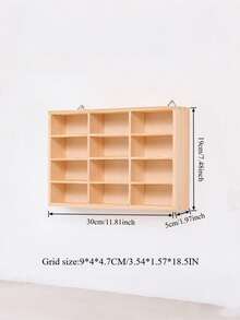 1 1/64 Scale Matchbox Car Model Display Box - Wooden Matchbox Toy Car Display Box, Suitable For Baby Rooms, Bedrooms, Nurseries, Boys' Gifts, Birthday - Multicolor - View 3