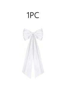 1pc Oversized Bow Ribbon, Writable Design, Suitable For Door And Wall Decor, Wedding Car, Bridal Party, Streamer Party Backdrop, Church Pew, Theme Party, Birthday, Romantic Scene Decoration - Multicolor - View 14