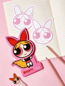 THE POWERPUFF GIRLS X SHEIN 50 80g Double Adhesive Sticky Notes For Records, Journals, Reminders And Decorations - Blossom - View 1