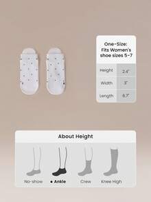 GLOWMODE 3 Pack Polka Dot Grip Ankle Socks With Heel Tabs, Non-Slip Dots & Seamless Toe Yoga Pilates Barre Studio Daily Active Wear - White - View 7