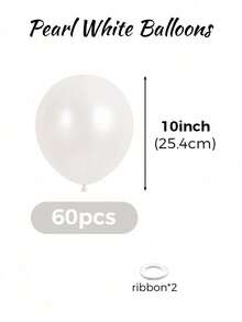MINKOJA 5/10/12/18 Inch Multi-Color Latex Helium Round Balloons, Great For Birthday Wedding Anniversary Bridal Shower Graduation Gender Reveal Baptism New Year Holiday Party Decorations - pearlescent white - View 19