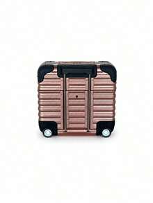 Haus Hana Earphone Case And Phone Holder Two In One Storage Box, Luggage Designed Headphone Storage Box, Luggage Shaped Design, Handle Pull Open To Reach Phone Holder, Apple Headphone Protective Cover, Headphone Protective Bracket. - Multicolor - View 21