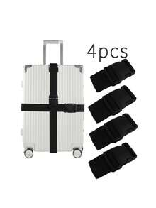 Found Favorite Available In Packs Of 1/2/4 Pieces: A Functional Adjustable Travel Suitcase Strap With Colored Strapsmaking It Convenient To Store And Carry. - Multicolor - View 7