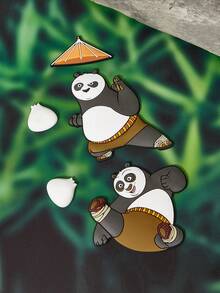 SHEIN Kung Fu Panda 5 Creative Fridge Stickers For Fridge Decorations, Suitable For Kitchen And Office Whiteboards - Kung Fu Panda - View 1