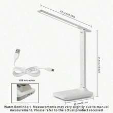 1PC White Light 3-Level Adjustable LED Foldable Desk Lamp, Eye-Caring Study/Reading Lamp For Writing, Suitable For Bedroom, Living Room, Study, Desk, Office - white - View 11